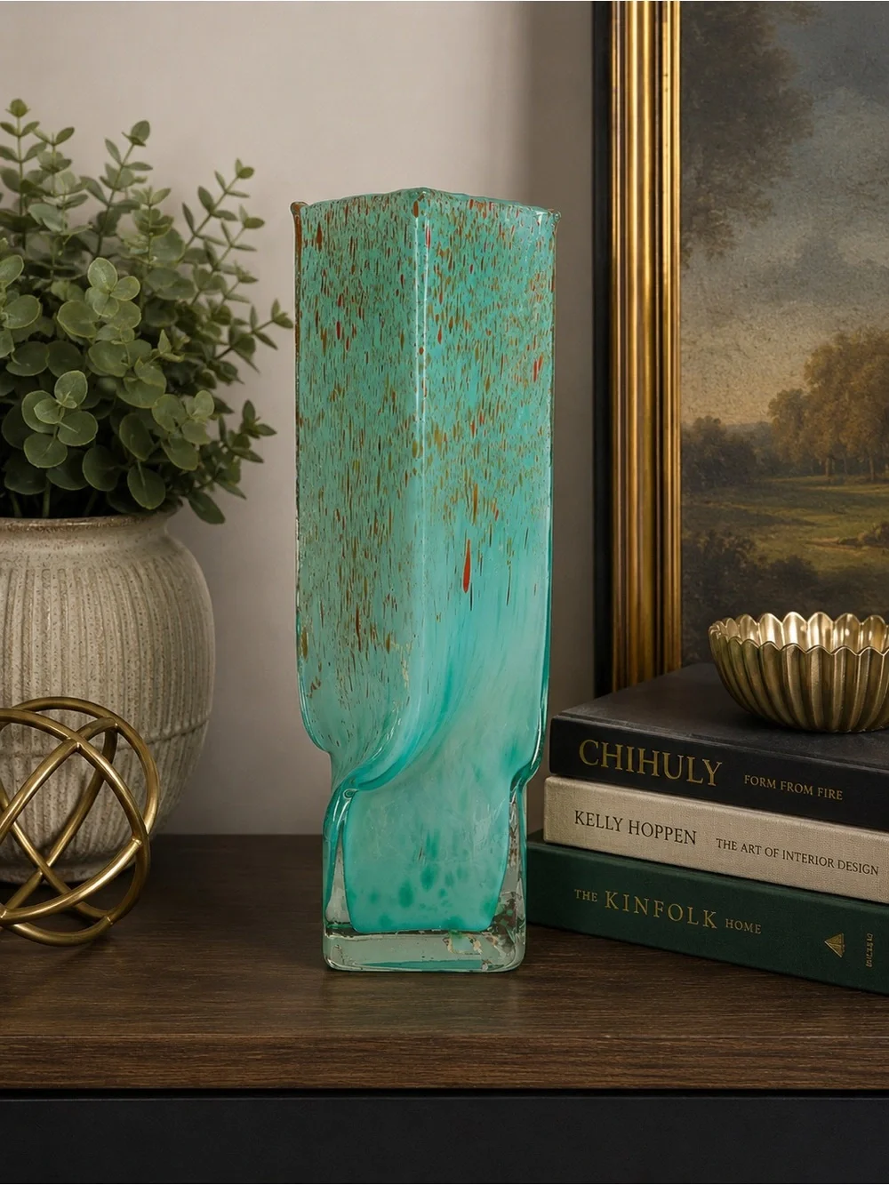Bohemian Czech Art Glass Vase – Made in Czech Republic